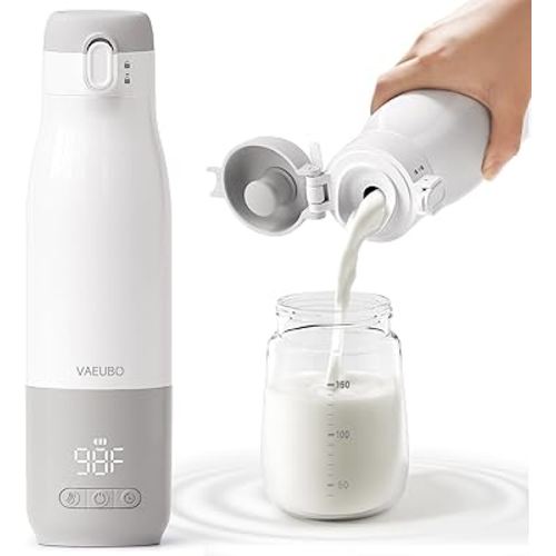 Portable Bottle Warmer, Nano Film Heating 12 oz,Reservation Function,Fast Charging,55WPower,9000mAhLarge Capacity Lithium Battery,Anti-Dry and Anti-Burn Baby Travel Warmer