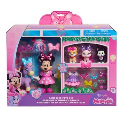 Minnie Mouse Deluxe Pampered Doll Pet Animal Figure: No Articulation Plastic Action Figures Set