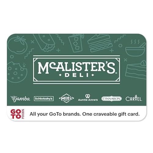 McAlister's Deli eGift Card | Mix It Up, Digital Delivery