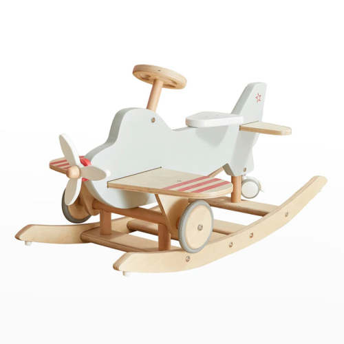 Wonder & Wise Airplane Rocker & Ride-on | Modern Nursery™