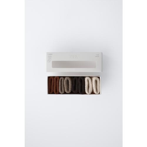 FOUR-PACK OF COLORED SOCKS IN A BOX - Brown | ZARA United States
