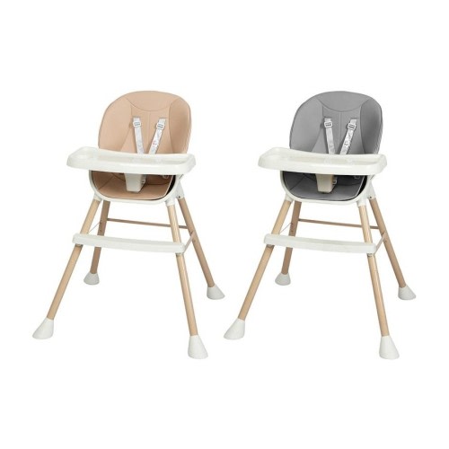 Bopeep Baby High Chair 6-In-1 Removable Seat and Trays Adjustable Height Eating