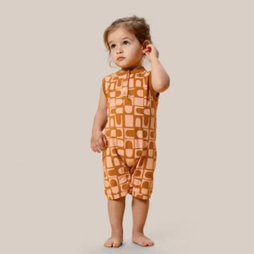 Printed Henley Romper – Young Days