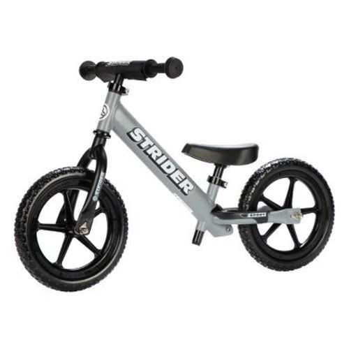 Strider 12” Sport Bike, Matte Gray - Balance Bicycle for Kids 1 to 4 Years