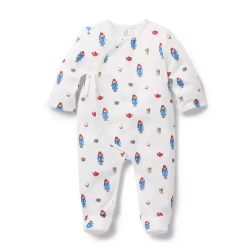 Baby Jet Ivory Paddington Paddington™ x Janie and Jack Baby Wrap Footed One-Piece by Janie and Jack