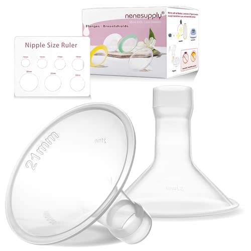 Nenesupply 21mm Flange Compatible with Medela Breast Pump Parts Replace 21mm Flange for Medela Accessories Compatible with Pump in Style Parts Symphony Swing Harmony Pump Work with Personalfit Flex