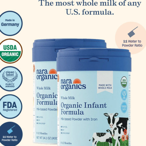 Organic Whole Milk Infant Formula – Starter bundle – Nara Organics