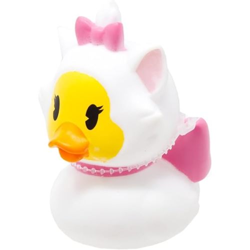 Just Play Duckalooz Marie Rubber Duck Bath Toy, 2.75-Inch Collectible Character Duck for Play and Display