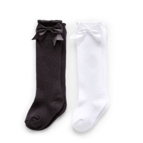 First Steps By Stepping Stones Baby Girls 2 Pair Knee High Socks