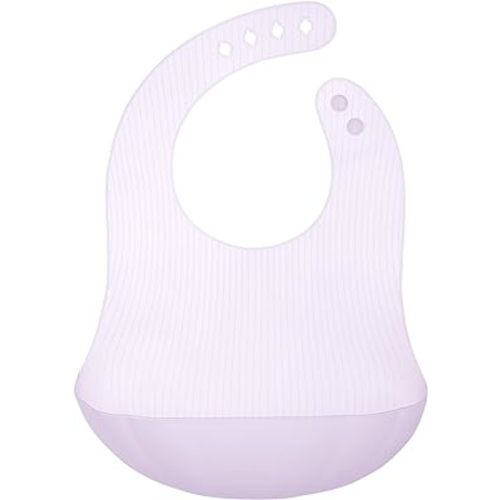 Olababy Fold N Go Silicone Baby Bib w Travel Case | Lightweight Design Eases Pressure Bruising for Infants & Toddlers