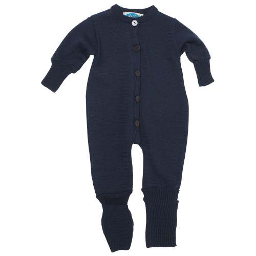 Wool/silk knit overall