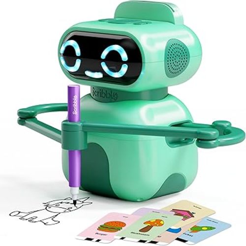Dan&Darci Scribbly The Drawing Robot for Kids - 3 4 5 6 7 8 Year Old Girl Christmas Gifts - 5 Year Old Boy Birthday Gift - Kids Toys for Ages 5-7 - Learning Toys for Boys - Girls Educational Cool Toy