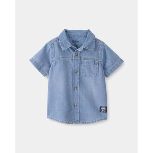Baby Boy Denim Button-Down Shirt - Blue - OshKosh B'gosh | Carter's