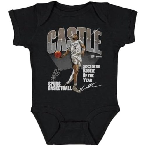 500 LEVEL Stephon Castle San Antonio Spurs 2025 Rookie Of The Year One-Piece Infant Bodysuit