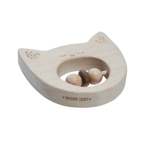 rattle-teether - yawning cat