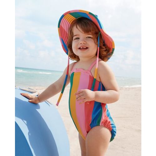 Baby One-Piece Rainbow Swimsuit & Swim Hat Set
6-12 months