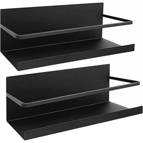 2 Pack Magnetic Spice Rack Magnetic Shelf for Refrigerator
