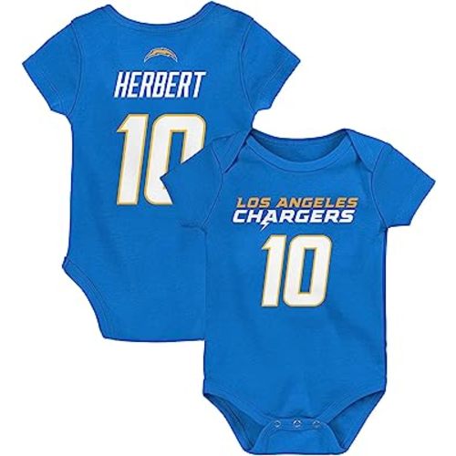 Outerstuff Infant Mitchell Trubisky Navy Chicago Bears Mainliner Name and Number Bodysuit