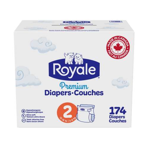 Royale Premium Baby Diapers, Sizes 1 - 2 | Costco