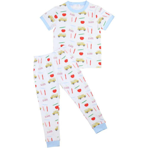 Blue School Bus Pajamas
