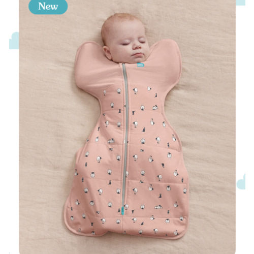 Swaddle Up™ 2.5 TOG Organic Cotton/Merino Wool Rose Lamb's Best Friend