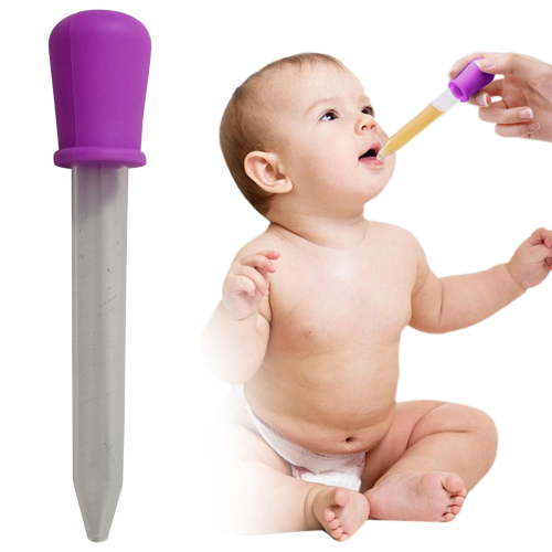 5ml Silicone Baby Feeding Pipette, Graduated Dropper for Infant Liquid Medicine & Oral Care