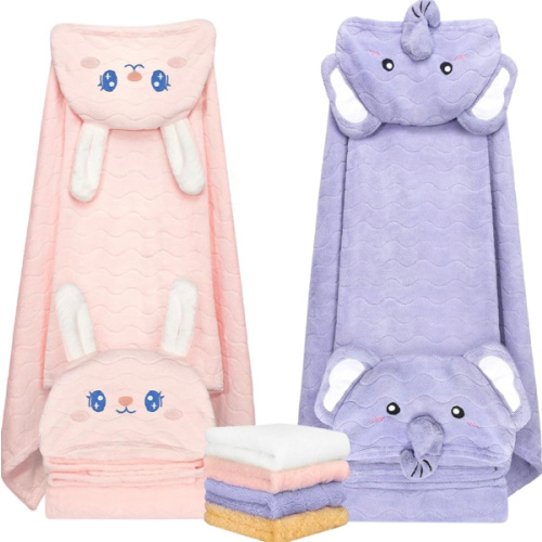 6 PCS Toddler Towels Set for Boy Girl 0-5 Year Essentials, Pink & Purple