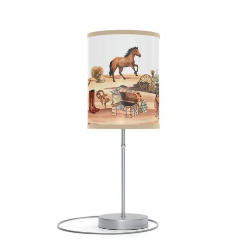 Cowboy lamp, Horse lamp, Cowboy lamp shade, Cowboy baby room decor, wild west lamp, Western nursery, Night light baby, Western - cowboy life