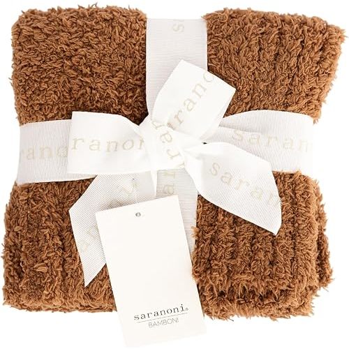 Saranoni Bamboni Baby Blanket Breathable Bamboo Soft Security Taupe Mini