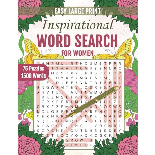 Large Print Inspirational Word Search for Women