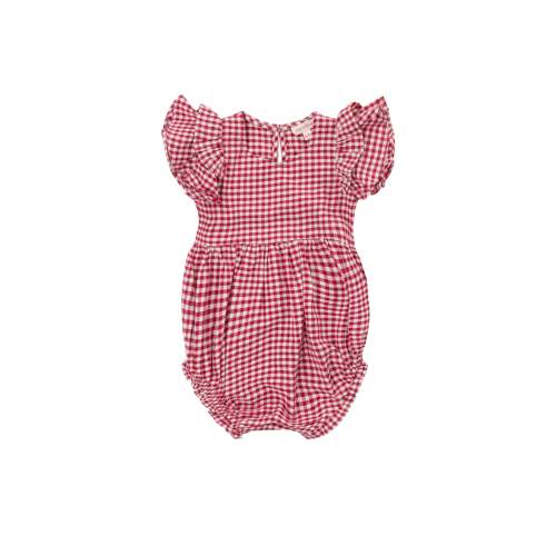 Baby Hattie Romper in Red Gingham