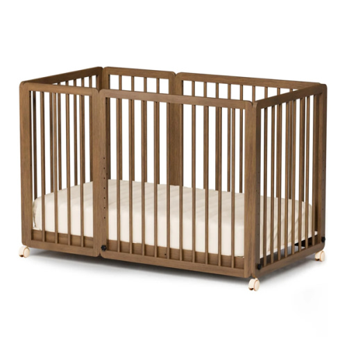Joymor Convertible Crib to Toddler Bed – Adjustable Baby Wood Bed