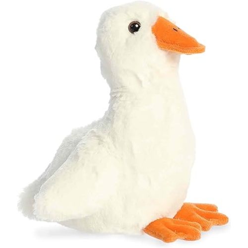 Aurora Adorable Mini Flopsie Waddles Goose Stuffed Animal - Mini Companions Ready for Playful Adventures - For Kids All Ages, Toddlers, Adults, and Families - White 7 Inches