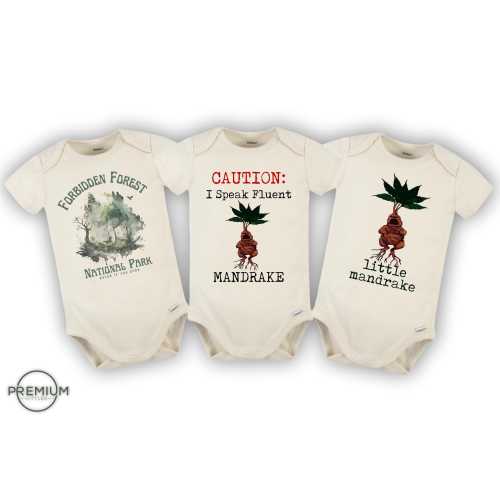 Wizard Onesie® Bundle | Includes 3 Onesies® | 100% Natural Color Cotton | Available in Short Sleeve and Long Sleeve Onesies®