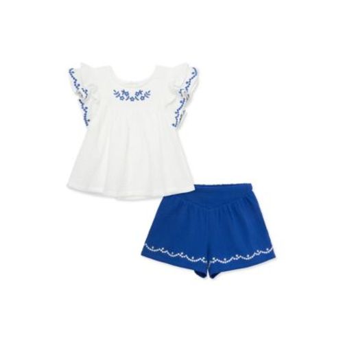 Baby Girls Blue Woven Play Set