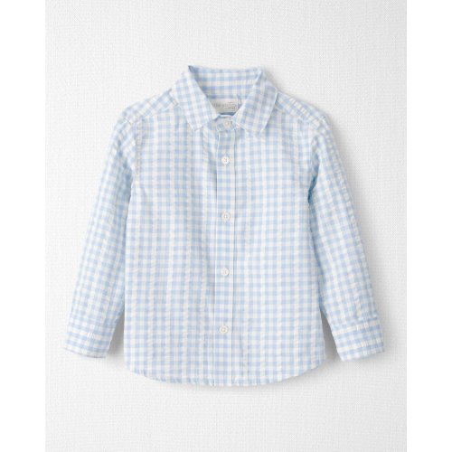 Toddler Boy Seersucker Button-Front Shirt Made with Organic Cotton - Little Planet | Carter's