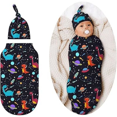 Dinosaur Swaddle Blankets Soft Receiving Blanket Baby Swaddle Wrap for Baby Girls Boys