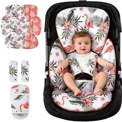 Infant Car Seat Insert for Baby Preemie Newborn Infant, Newborn Car Seat Insert Head Body Support for Stroller, Baby Swing, Rocker, Bouncer, Bassinet, 2-in-1 Reversible
