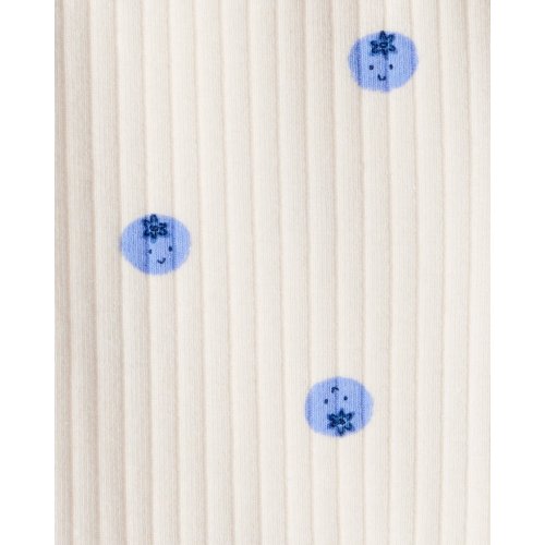 Baby Girl Blueberry Print Cotton Pull-On Pants - Ivory - Carter's | Carter's