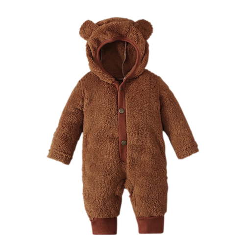 Newborn Baby Girl Clothes Newborn Baby Fleece Footie Snowsuit Winter Bunting Onesie Cartoon Warm Hooded Romper Jumpsuit Outfits for Girls Boys Newborn Outfits for Girls Baby Winter Clothes