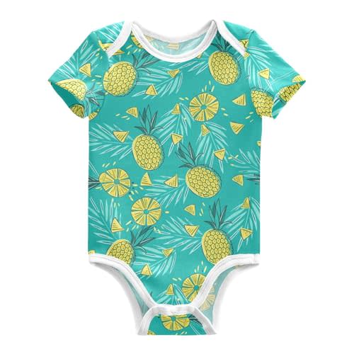 ALAZA Black White Plaid Infant Baby Short Sleeve Bodysuits Cotton Newborn Checkered One-piece Clothes Comfort Romper Outfit