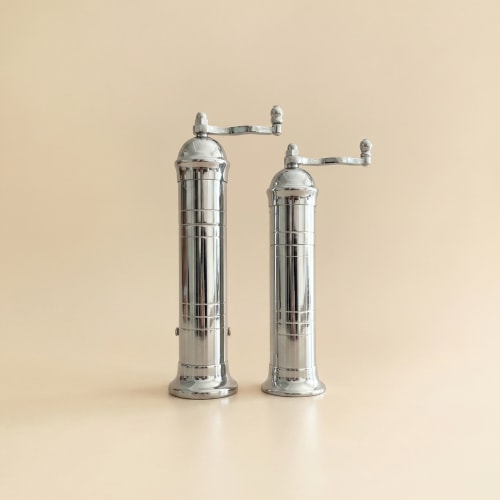 Brass Salt and Pepper Mill Set - Handcrafted in Greece – Cove Home