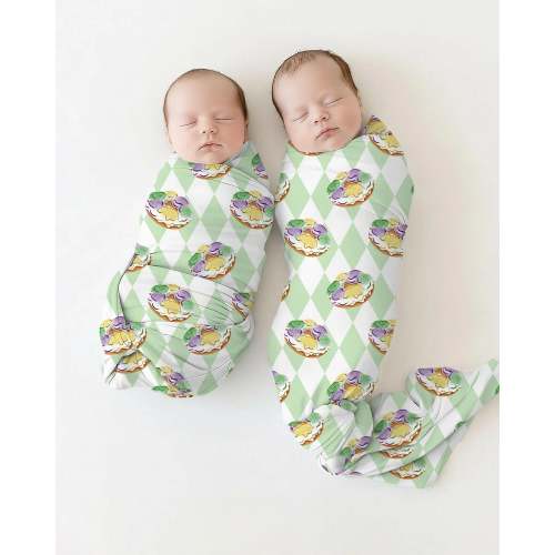 Mardi Gras Donut Bamboo Swaddle Blanket – Zumbamboo