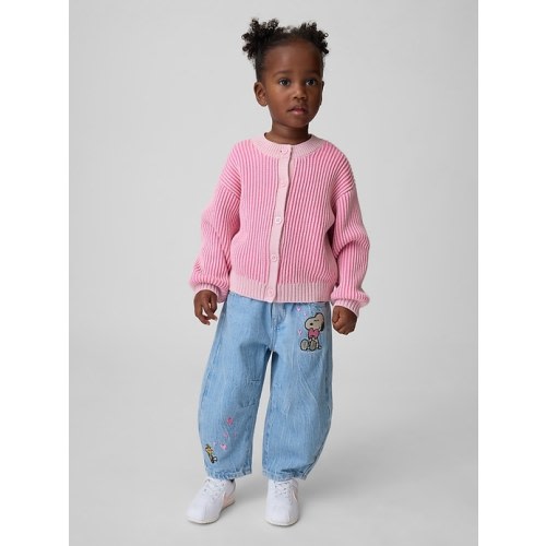 Baby & Toddler Snoopy Pull-On Horseshoe Jeans