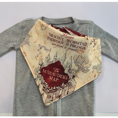 Baby Drool Bandanna wizard Map - Etsy