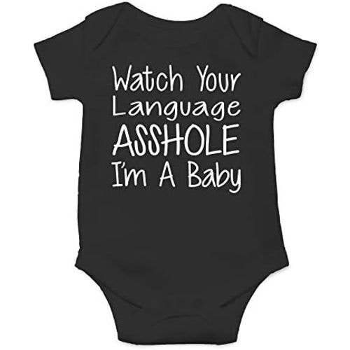 CBTwear Watch Your Language I’m a Baby - Baby Bodysuit Adorable Romper Clothing Cute Boy Girl Unisex