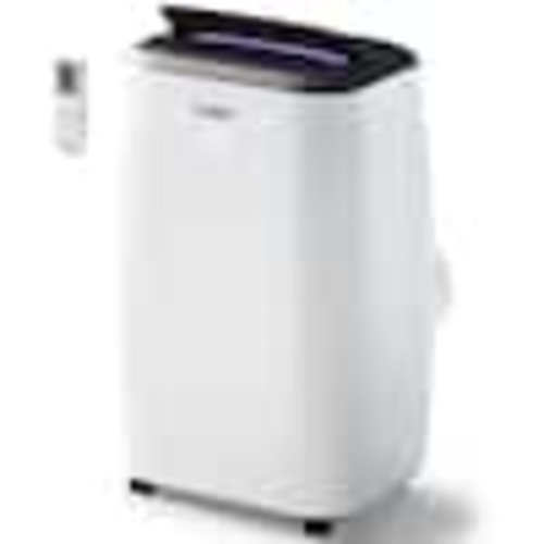 AIRO COMFORT 10,000 BTU (6,000 BTU DOE) Portable Air Conditioner Cools 450 sq. ft. with Dehumidifier and LCD Remote in White Airo10K