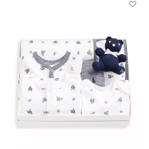 Boys' Polo Bear Cotton 7 Piece Gift Set - Baby