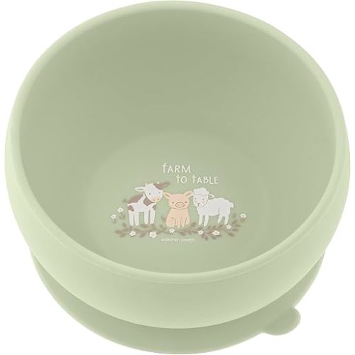 Stephen Joseph, Silicone Baby Bowls, Suction Bowl, Stay Put Suction Bowl, First Stage Self Feeding, Farm