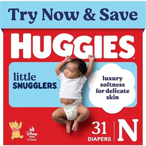 Huggies Little Snugglers Newborn Diapers, 31 Count
